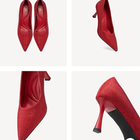 NIB Diamond Pointed Toe Heeled Pumps Comfortable Heels Comfortable Pumps - Picture 3 of 5